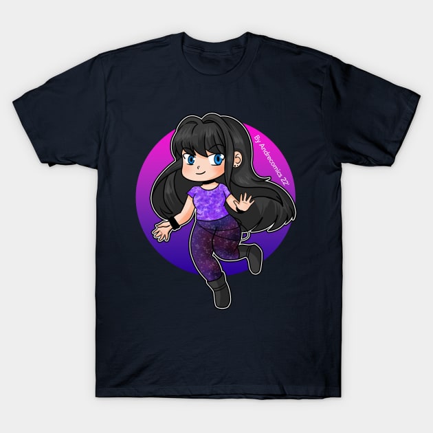 Violeta Chibi T-Shirt by andrecomics